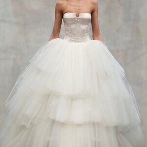 Reem Acra VINTAGE Tulle Wedding Dress - Custom Size 2/4, 2010 Spring Collection
